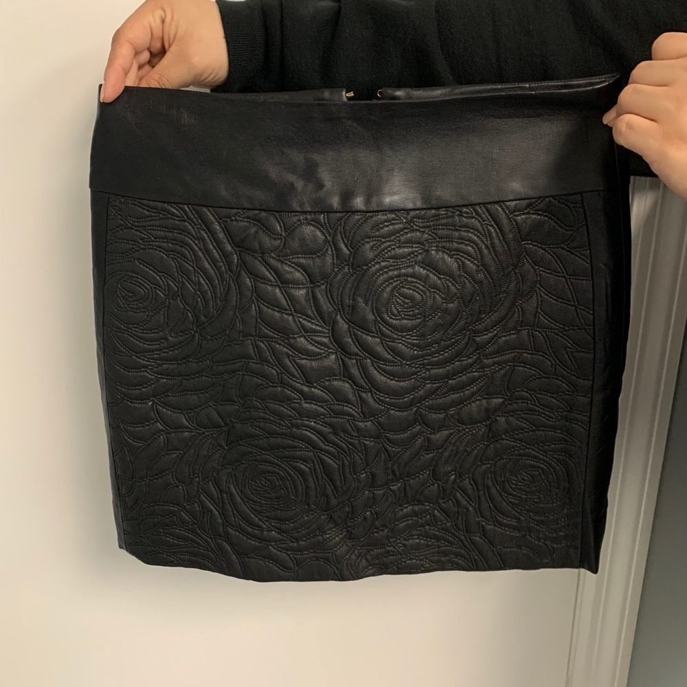 marciano leather skirt